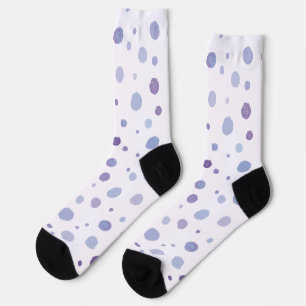 Cute Organic Brushstroke Dot Artwork Socks