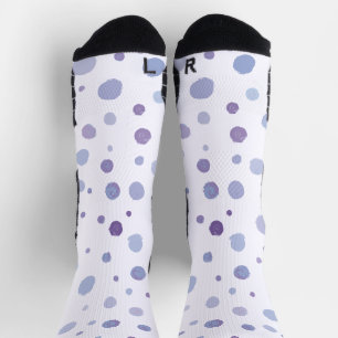 Cute Organic Brushstroke Dot Artwork Socks