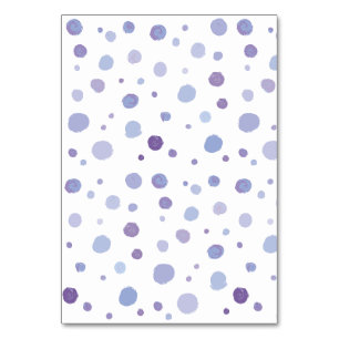 Cute Organic Brushstroke Dot Artwork Table Number