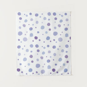 Cute Organic Brushstroke Dot Artwork Tapestry