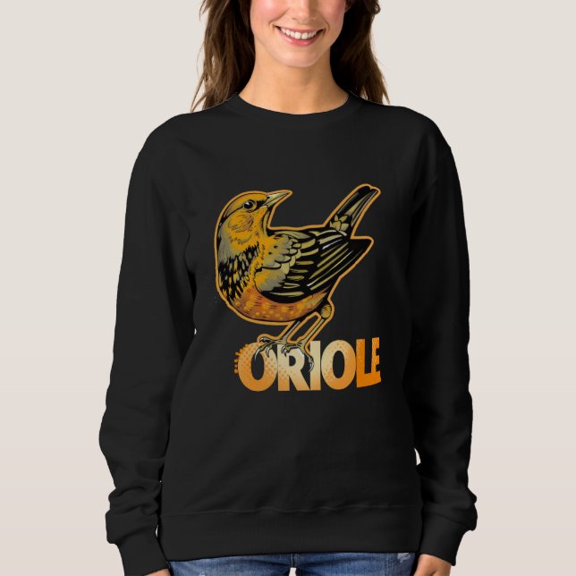 Cute Oriole Speech Bird Costume Sweatshirt (Front)