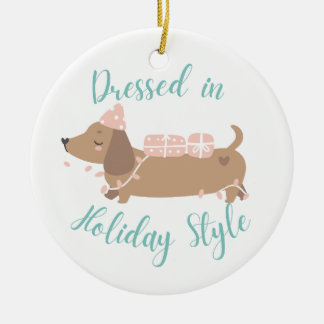 Cute ornament featuring Wiener Dog