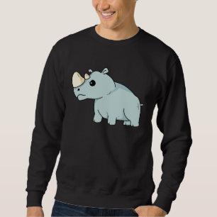 Cute Orphan Baby Rhino Stop Poaching Parents Rhino Sweatshirt