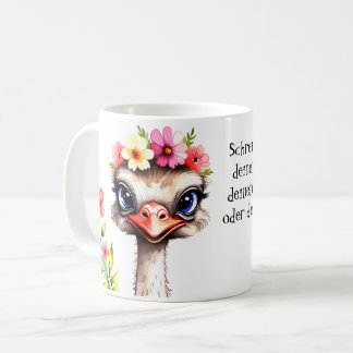 cute ostrich 6 coffee mug
