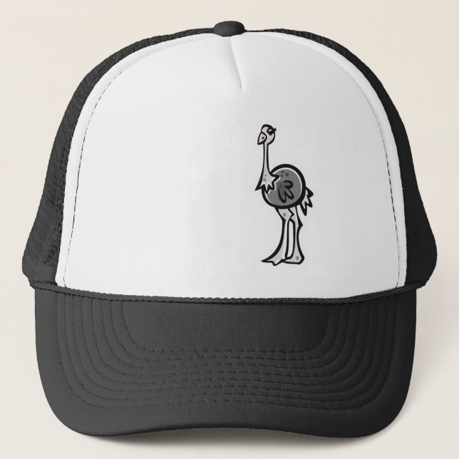 Cute Ostrich; Cool Trucker Hat (Front)