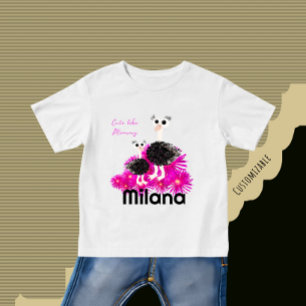 Cute ostriches  baby T-Shirt