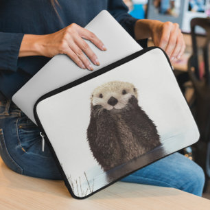 Cute Otter Animal Sea Laptop Sleeve
