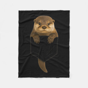 Cute Otter Cket Funny For Men Women Kid Otter Love Fleece Blanket