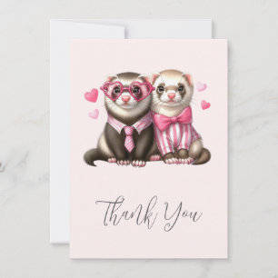 Cute Otter Couple in Love Thank You