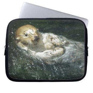 Cute Otter Design for Animal-lovers Laptop Sleeve