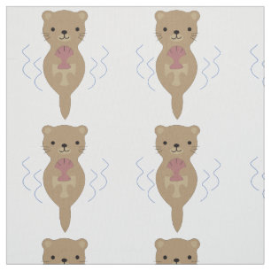 Cute Otter Fabric