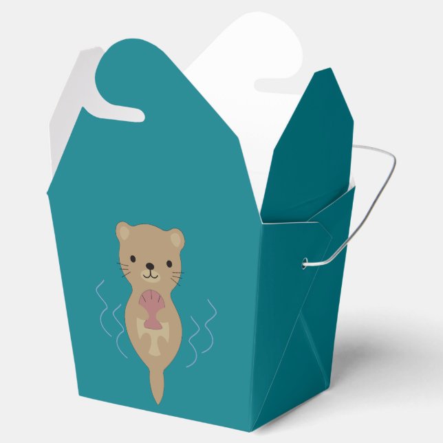 Cute Otter Favour Box (Opened)