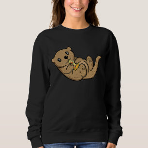 Cute otter for wife fish otter sea otter sweatshirt