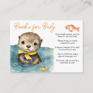 Cute Otter Gender Neutral Books for Baby  Enclosure Card
