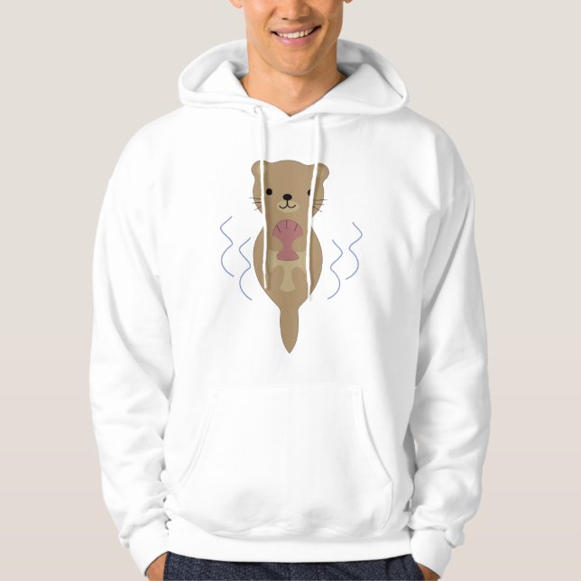 Cute Otter Hoodie (Front)