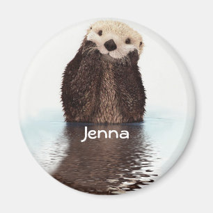 Cute Otter in Water Magnet