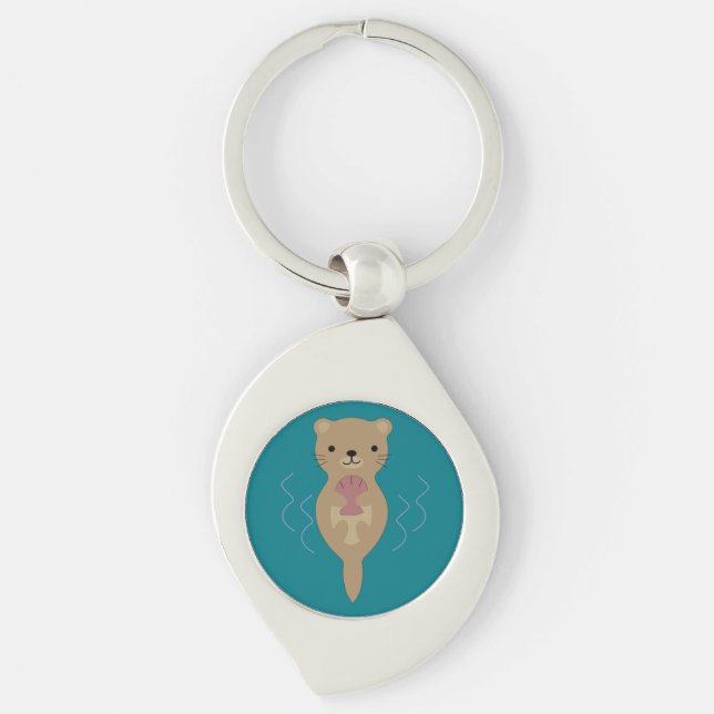 Cute Otter Key Ring (Front)