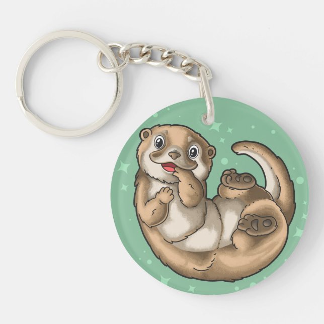 Cute Otter Keychain (Front)