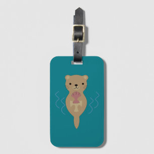 Cute Otter Luggage Tag