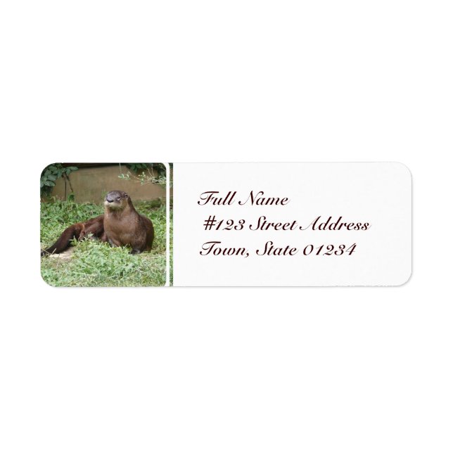 Cute Otter Mailing Labels (Front)