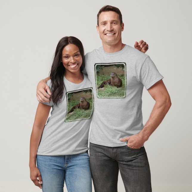 Cute Otter Men's Long Sleeve T-Shirt (Unisex)
