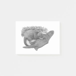 Cute otter post-it notes