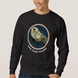 Cute Otter San Juan Island Wa Coast Resident Fishe Sweatshirt