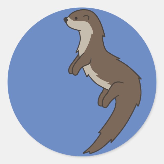 Cute Otter Sticker (Front)
