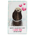 Cute Otter with Hearts Valentine's Day Humour