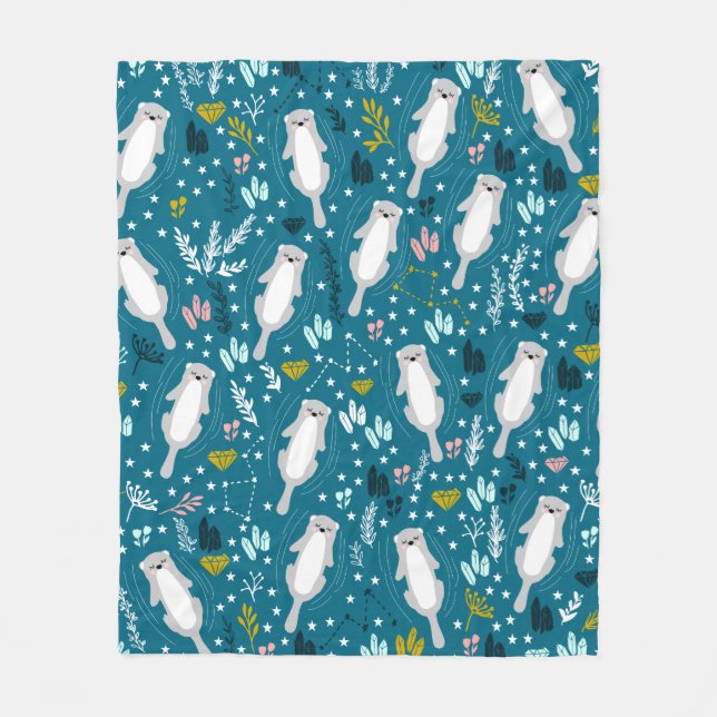 Cute Otters Blanket (Front)