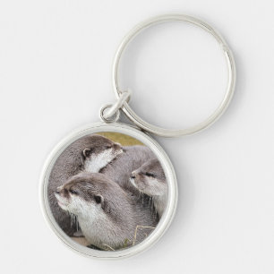 CUTE OTTERS KEY RING