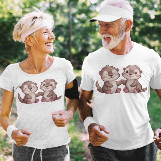 cute otters T-Shirt (Creator Uploaded)