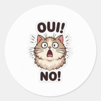Cute Oui Non Sticker