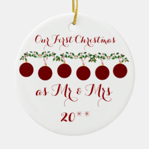 Cute Our First Christmas Together Ornament