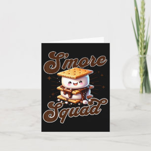 Cute Outdoor Smore Squad Camping Family Matching S Card
