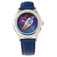 Cute Outer Space Rocket Ship Blast Off Birthday
