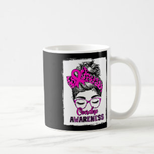 Cute Overdose Awareness Messy Hair Bun For Women 1 Coffee Mug