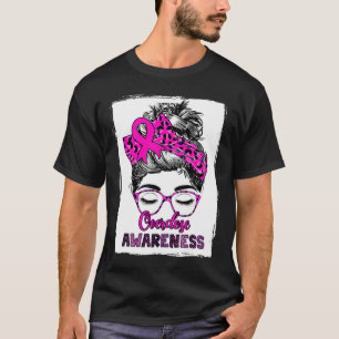 Cute Overdose Awareness Messy Hair Bun For Women 1 T-Shirt