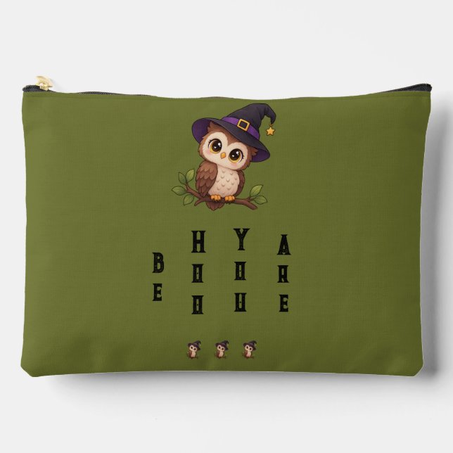 Cute owl accessory pouch (Front)