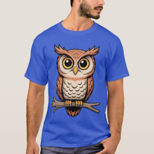 Cute Owl Art for Men Women Kids Barn Owls Bird Owl T-Shirt