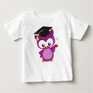 Cute Owl, Baby Owl, Little Owl, Graduation Owl Baby T-Shirt