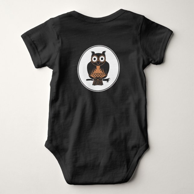 Cute Owl baby tshirt (Back)