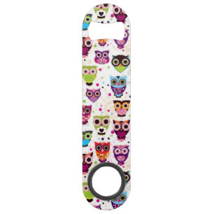 Cute owl background pattern for kids
