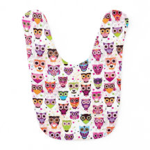 Cute owl background pattern for kids