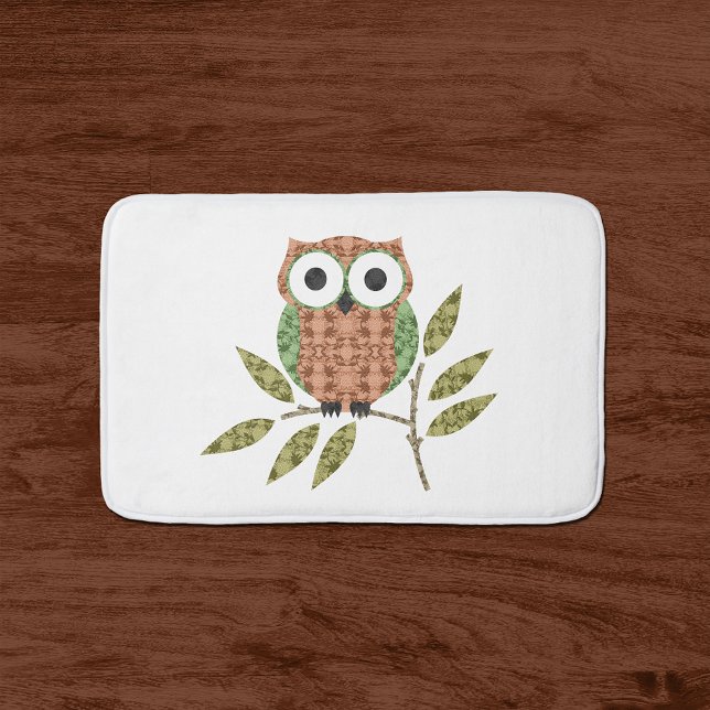 Cute Owl Bath Mat (Creator Uploaded)