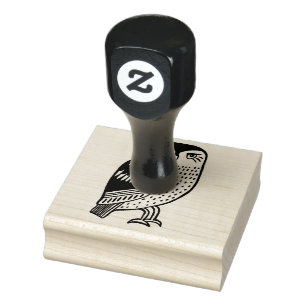 Cute Owl Bird Hand Drawn CUSTOMIZE IT Rubber Stamp