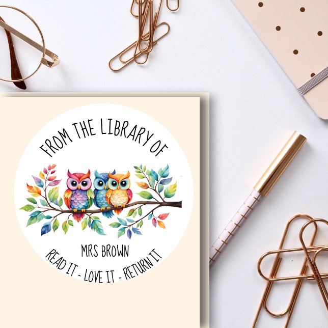 Cute Owl Book Lover Sticker | Whimsical Reading  (Creator Uploaded)
