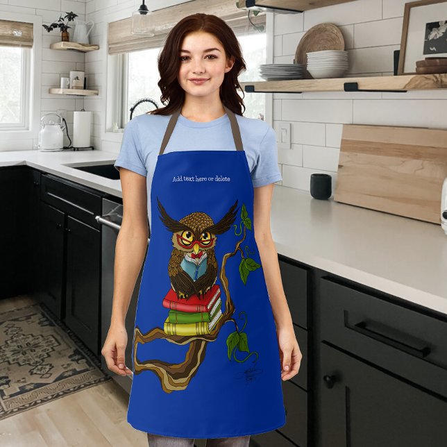 Cute Owl Books Apron (Creator Uploaded)