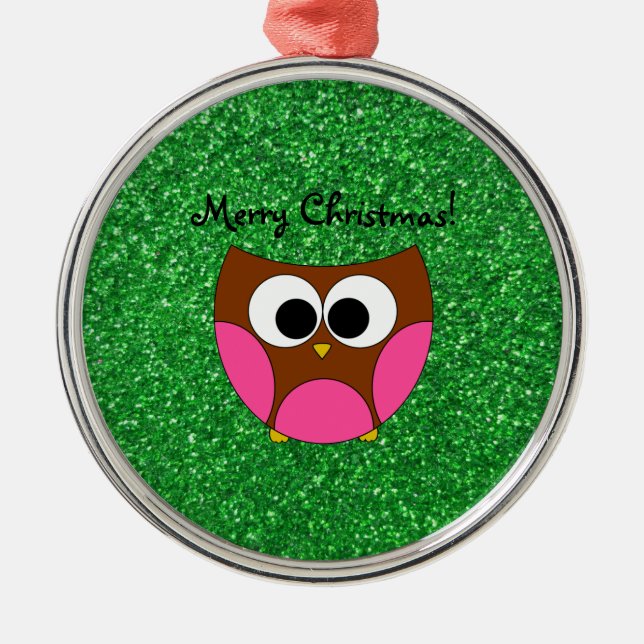 Cute owl christmas ornaments (Front)