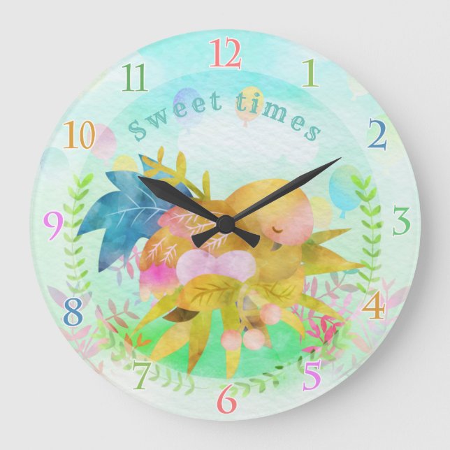 Cute Owl Clock (Front)